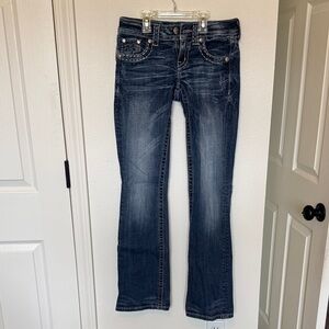 Miss Me Dark Blue Boot Cut Jeans